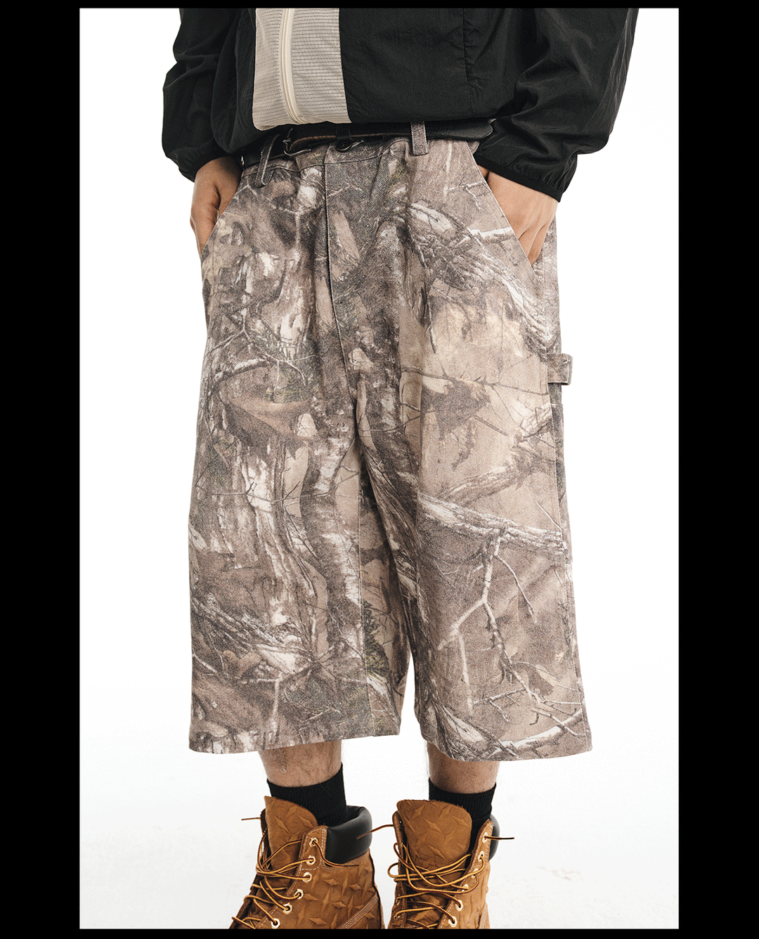 NOVACAM Tree Camouflage Work Baggy Shorts | Face 3 Face