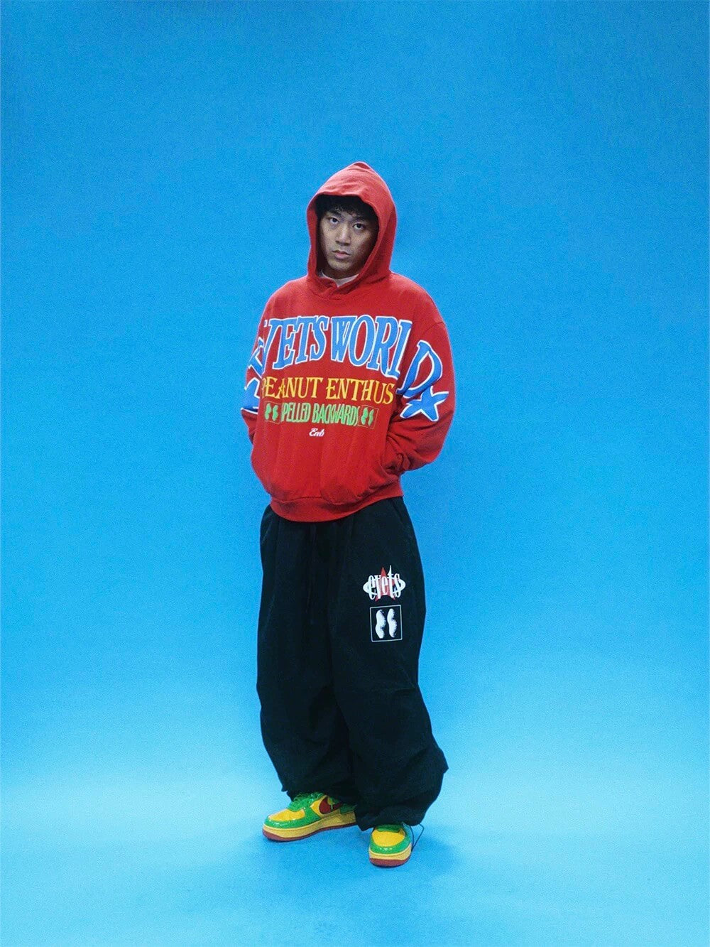 EVETS PEANUT ENTHUS Foam Print Hoodie | Face 3 Face