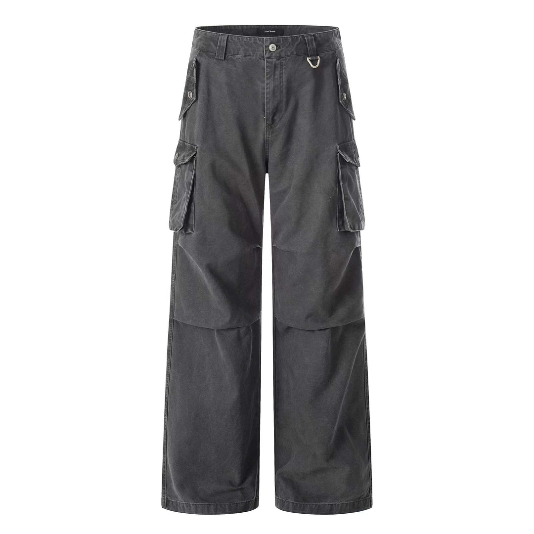 F3F Select Relaxed Fit Washed Utility Cargo Pants