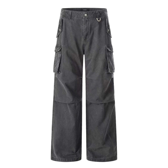 F3F Select Relaxed Fit Washed Utility Cargo Pants