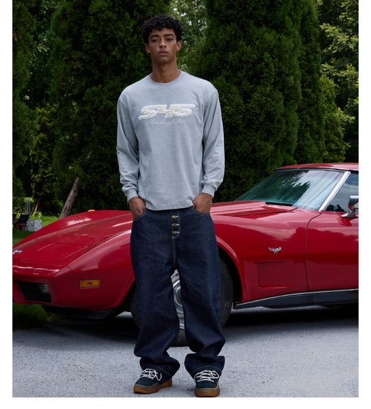 S45 Pearl Logo Patch Long Sleeve Tee | Face 3 Face