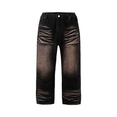 1807 Jet Red Whiskers Washed Jeans | Face 3 Face