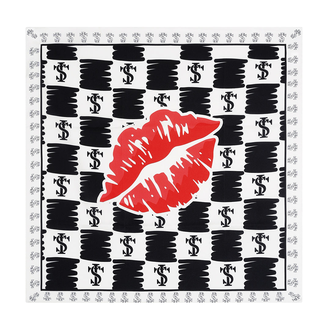 Small Town Kid Logo Lips Square Scarf / Bandana | Face 3 Face