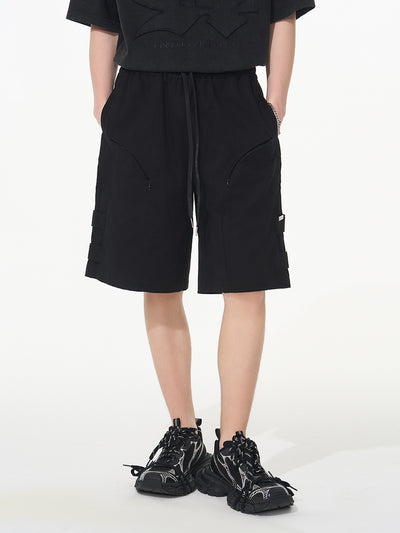 Harsh and Cruel Functional Cargo Drawstring Shorts | Face 3 Face