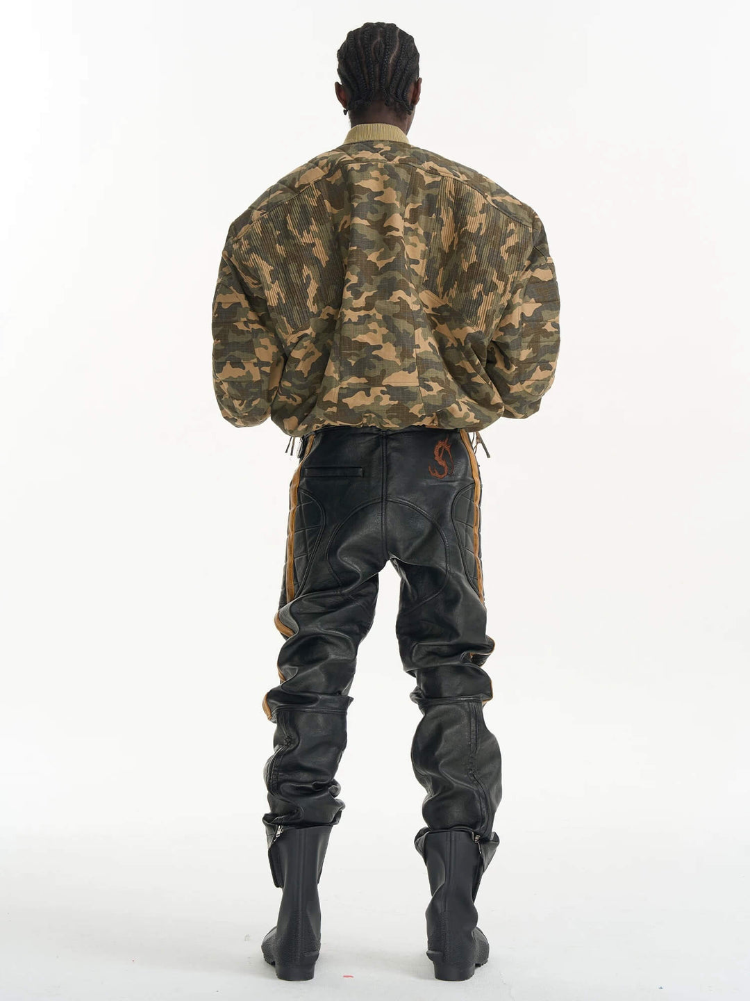 EXITMODE BY BLIND NO PLAN Camouflage Oversized Bomber Jacket | Face 3 Face
