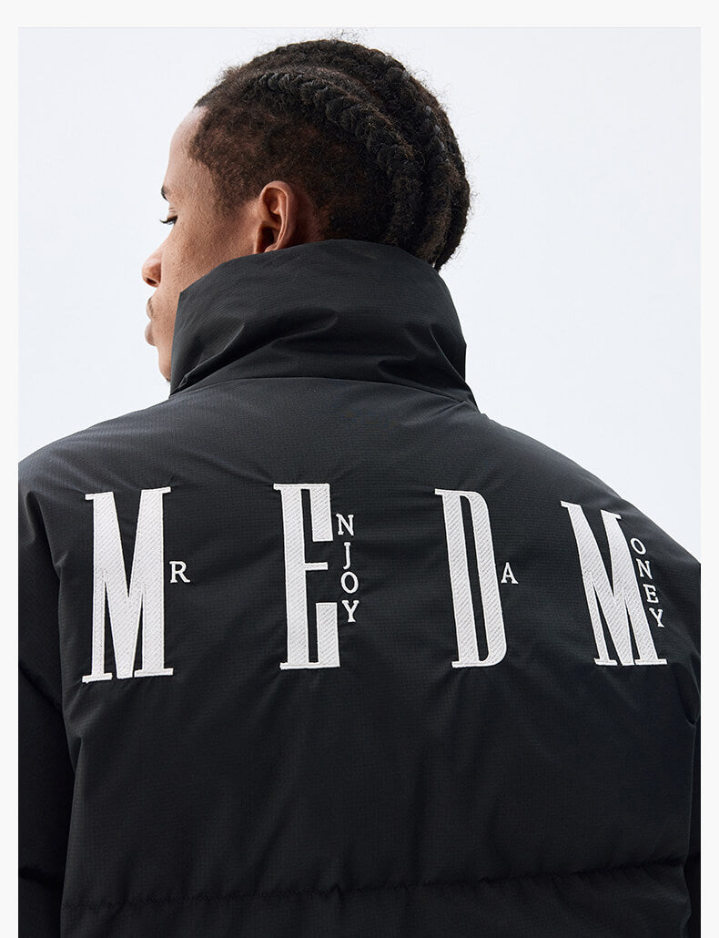 MEDM Logo Velcro Down Jacket | Face 3 Face