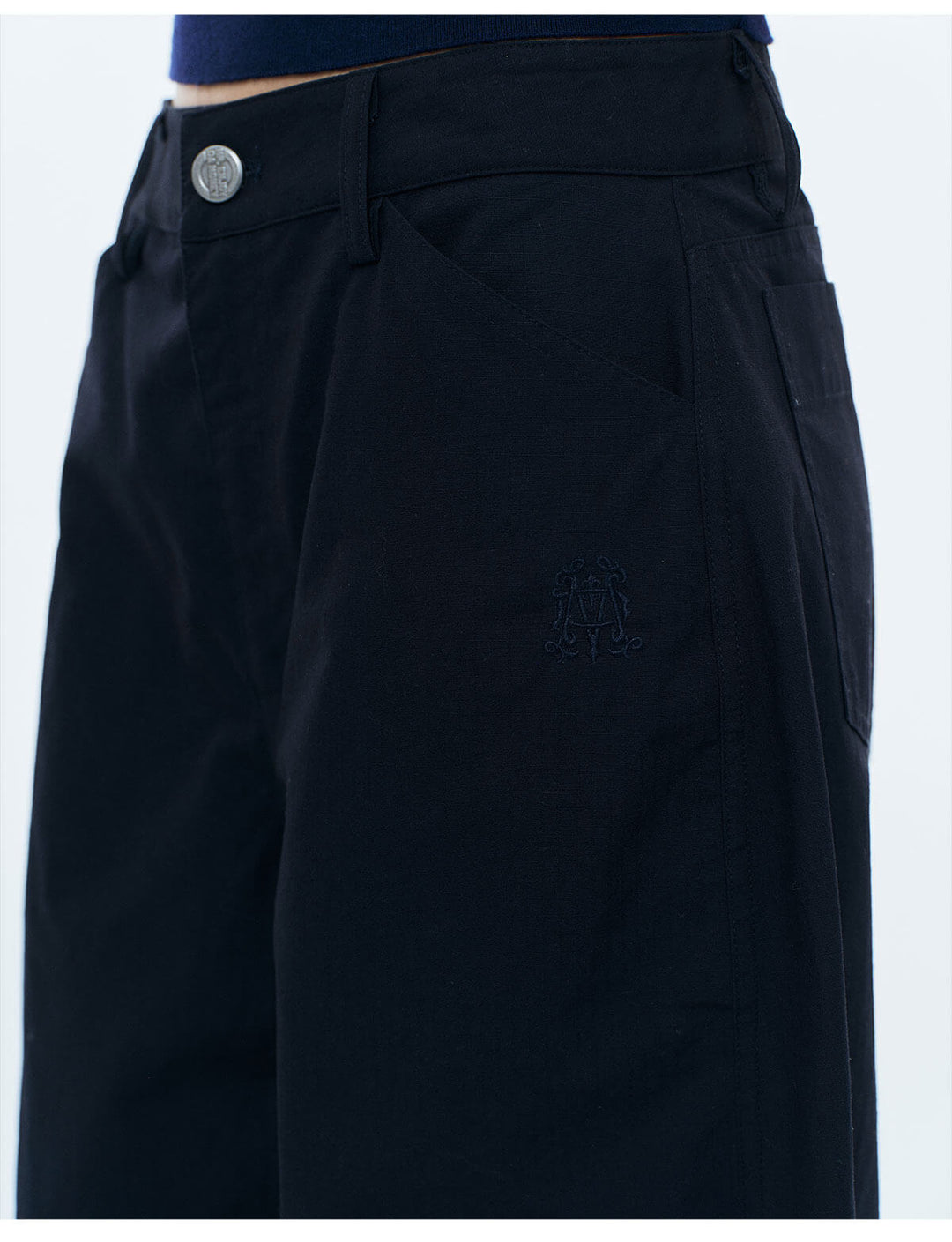 MEDM Lightweight Embroidered Baggy Pants | Face 3 Face