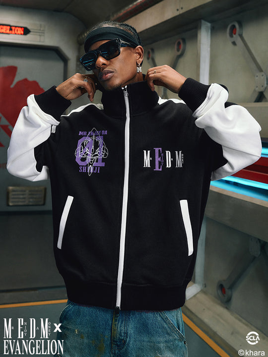 MEDM x EVA Line Art Body Contrast Color Track Jacket | Face 3 Face
