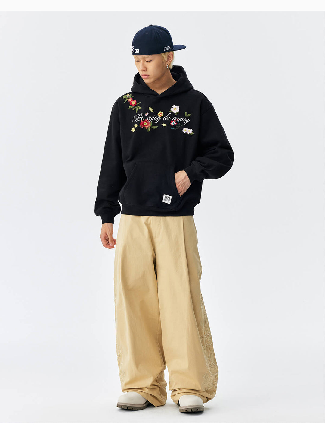 MEDM Colorful Floral Embroidered Hoodie | Face 3 Face