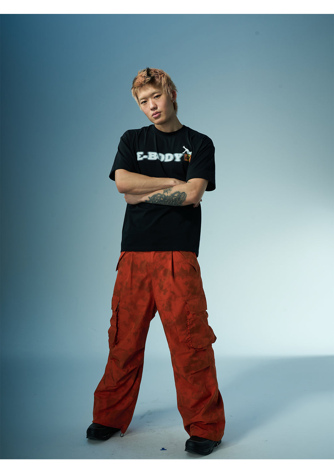 EVILKNIGHT(EK) Mosaic Letter Printed Tee | Face 3 Face