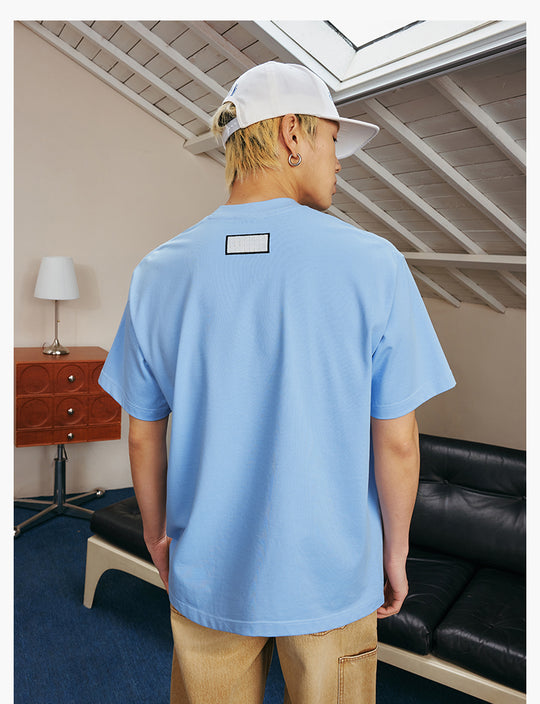 MEDM Patch Embroidered Pearl Tee | Face 3 Face