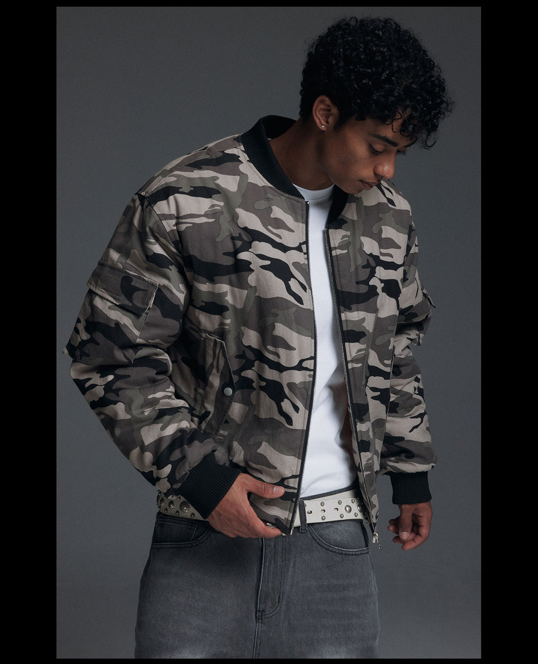 NOVACAM Camouflage MA-1 Military Jacket | Face 3 Face
