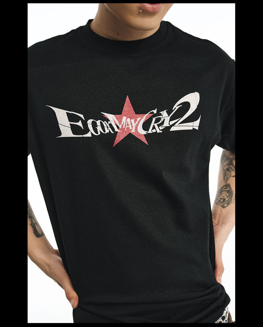 NOVACAM Vintage Letters Star Camouflage Tee | Face 3 Face