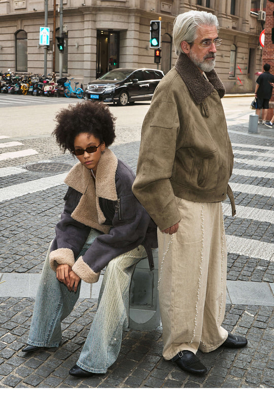 STEEPC Suede Shearling Jacket | Face 3 Face