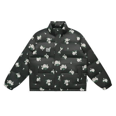 EMPTY REFERENCE Floral Printed Down Jacket | Face 3 Face