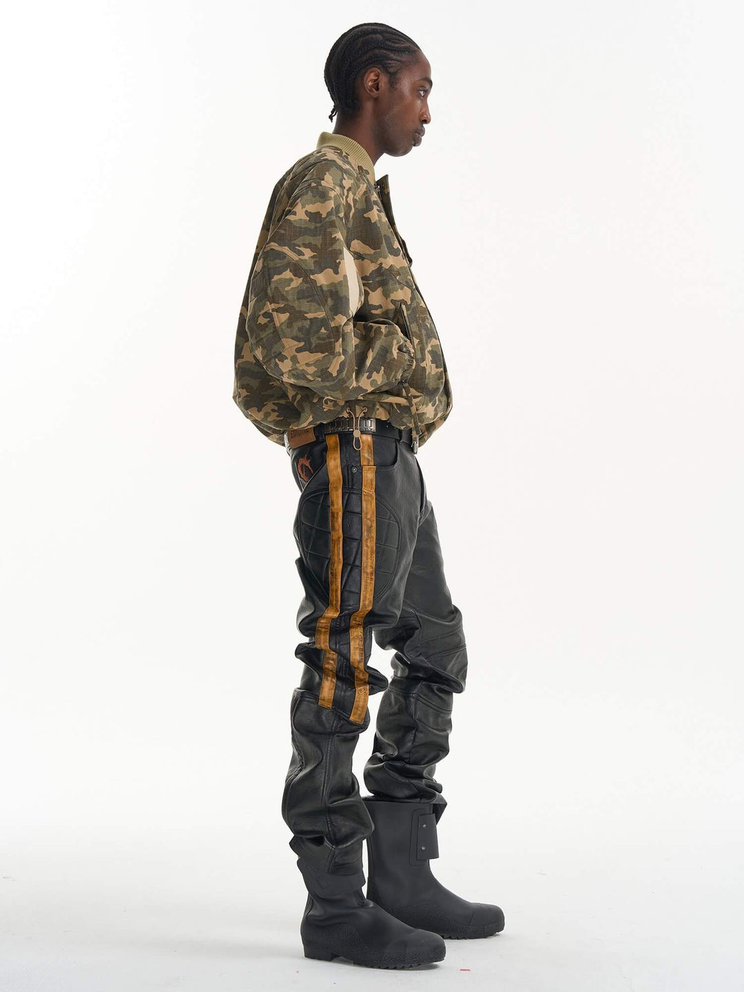 EXITMODE BY BLIND NO PLAN Camouflage Oversized Bomber Jacket | Face 3 Face