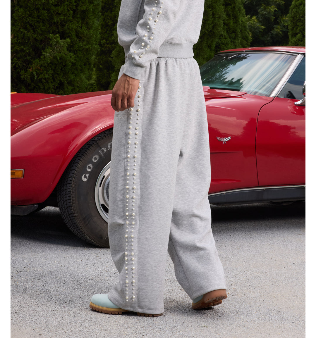 S45 Pearl Line Baggy Sweatpants | Face 3 Face