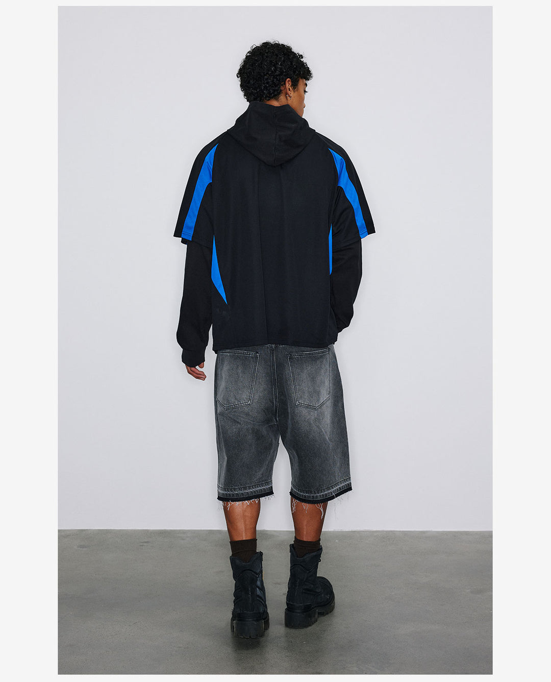 NOVACAM Soccer Jersey-Style Fake Two-Piece Hoodie | Face 3 Face
