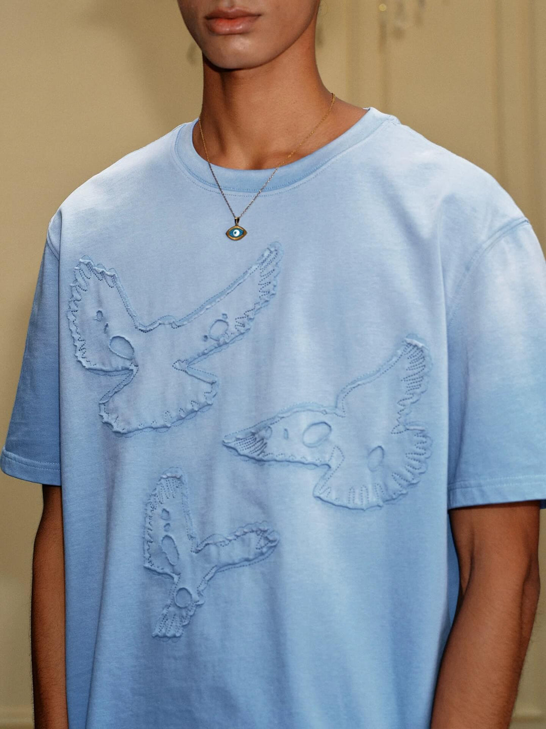 YADcrew Peace Dove Patch Distressed Washed Tee | Face 3 Face