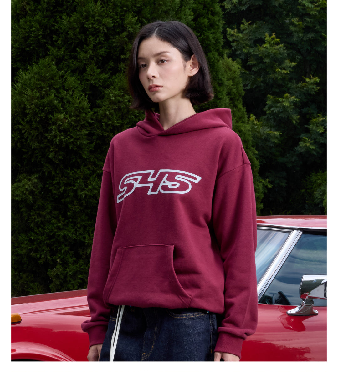 S45 Puff Logo Print Hoodie | Face 3 Face