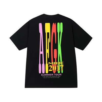 AFGK Multicolor Printing Letters Big Logo Tee | Face 3 Face