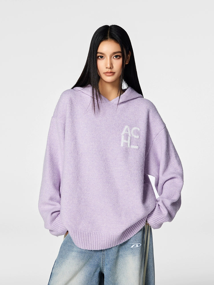 Achock Logo Knit Hoodie | Face 3 Face