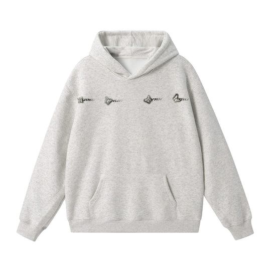 JHYQ Metal Butterfly Detail Hoodie | Face 3 Face