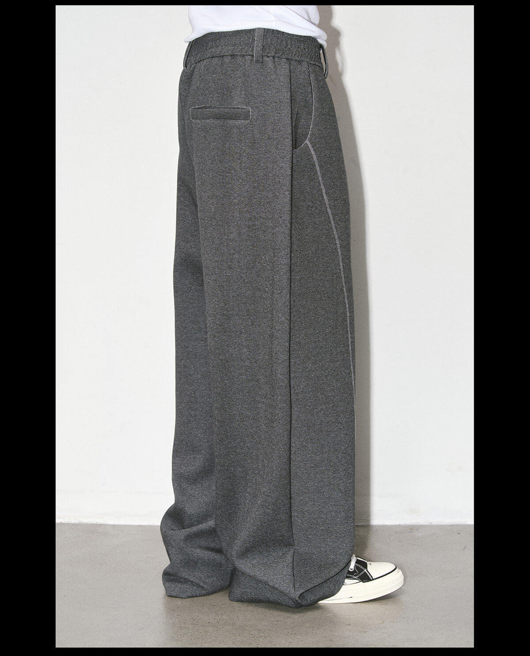 NOVACAM Air Layered Curved Baggy Sweatpants | Face 3 Face