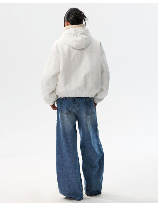 MEDM Sherpa Fleece Quilted Work Jacket | Face 3 Face