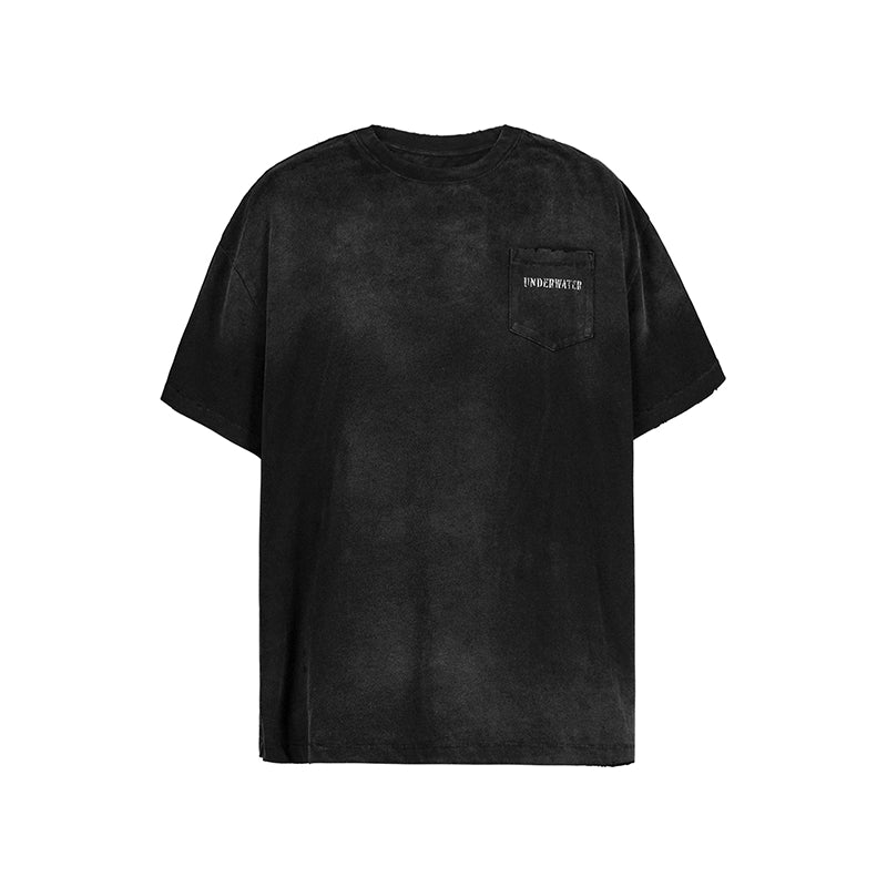 UNDERWATER Aged Wash Damage Vintage Pocket Tee | Face 3 Face
