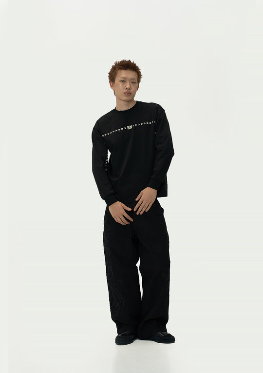 EVILKNIGHT(EK) Basic Arrow Logo Long Sleeve Tee | Face 3 Face