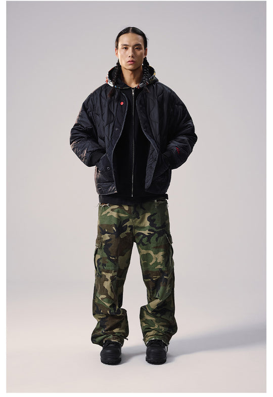 Remedy Patch Embroidered Quilted Military Jacket | Face 3 Face