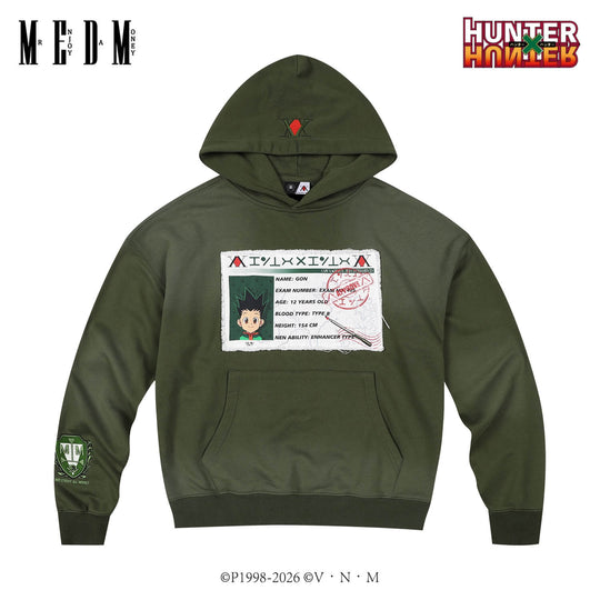MEDM × HUNTER×HUNTER Hunter License Graphic Patch Hoodie | Face 3 Face