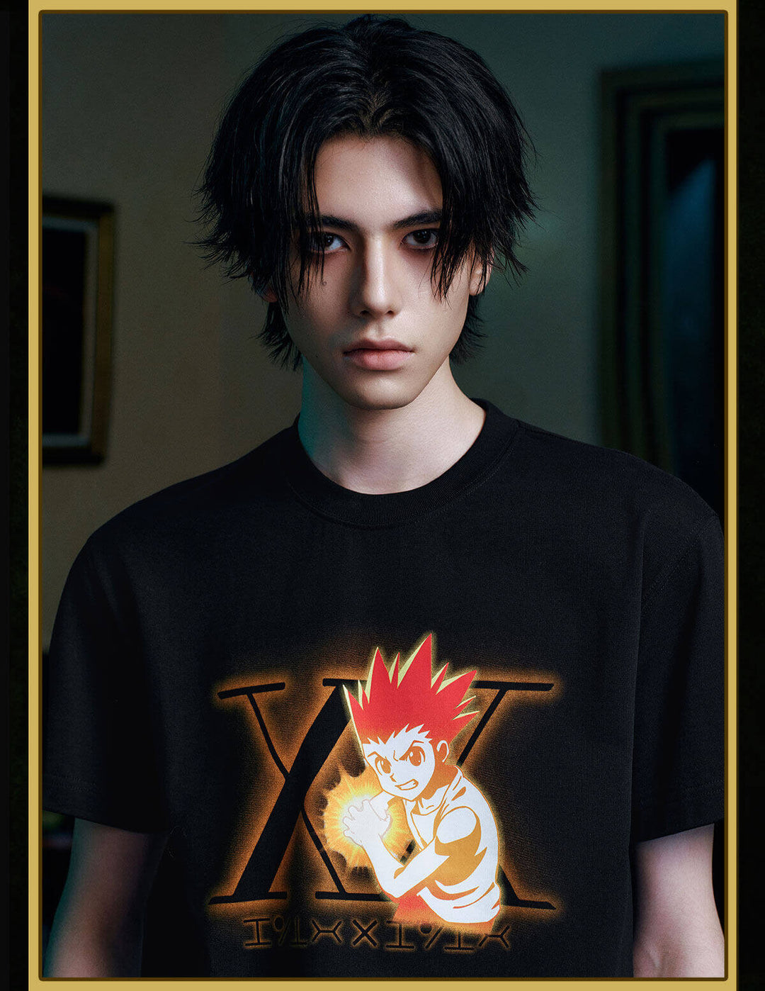 MEDM × HUNTER×HUNTER Character Graphic Print Short Sleeve Tee | Face 3 Face