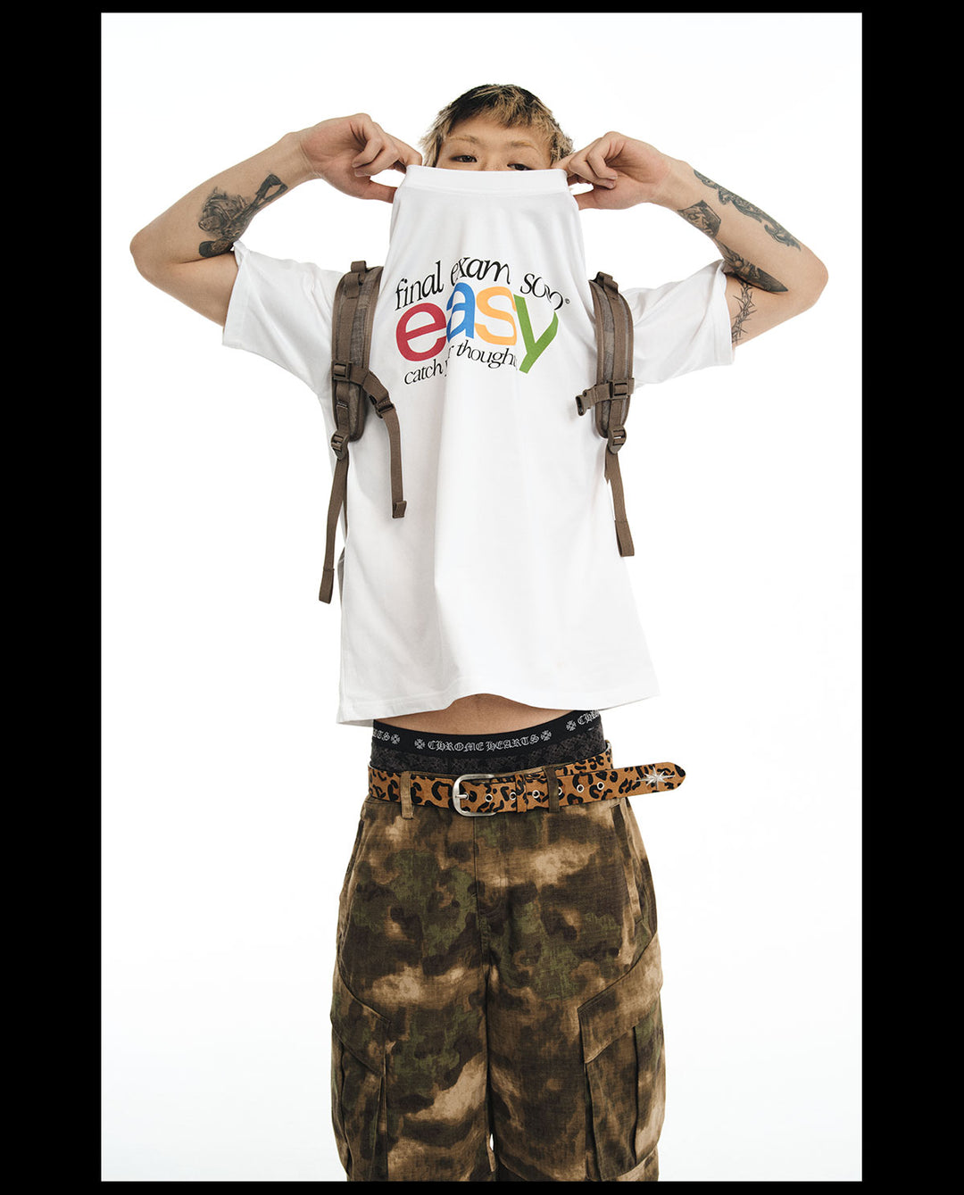 NOVACAM easy Letters Print Tee | Face 3 Face