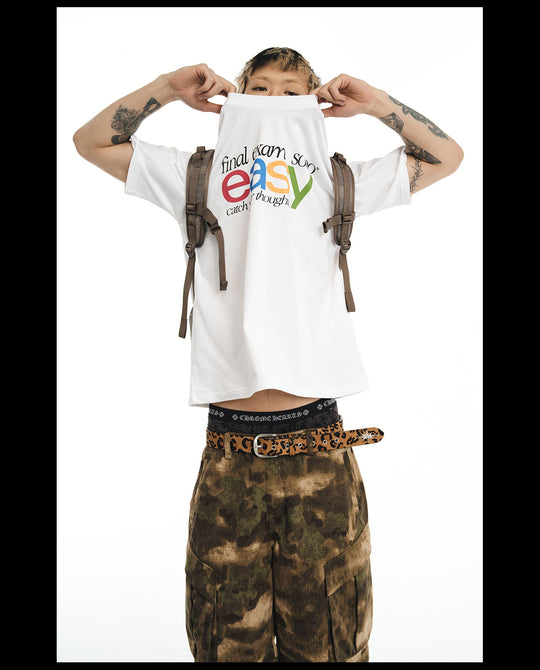 NOVACAM easy Letters Print Tee | Face 3 Face