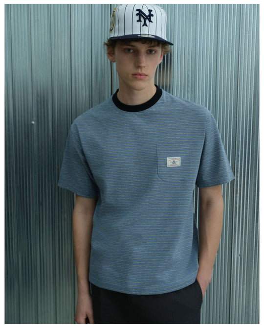 S45 Soft Striped Pocket Short Sleeve Tee | Face 3 Face