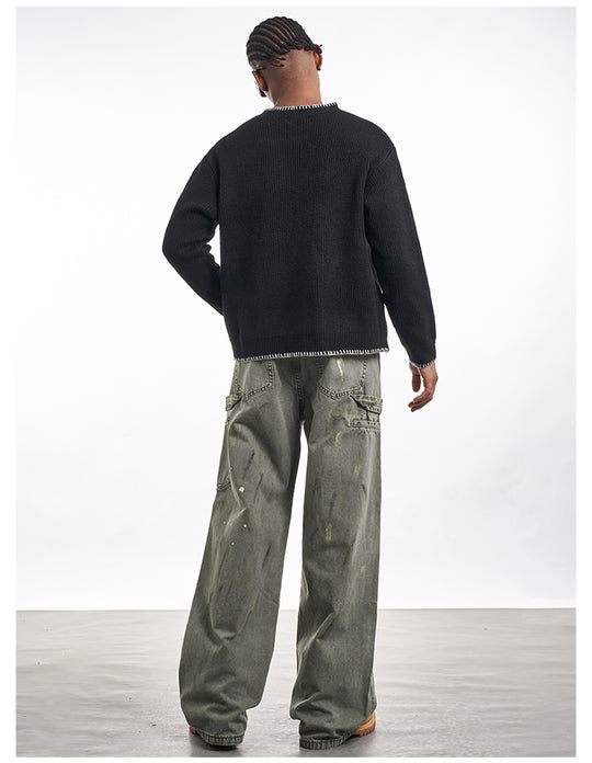 F3F Select Ink Splash Work Jeans | Face 3 Face