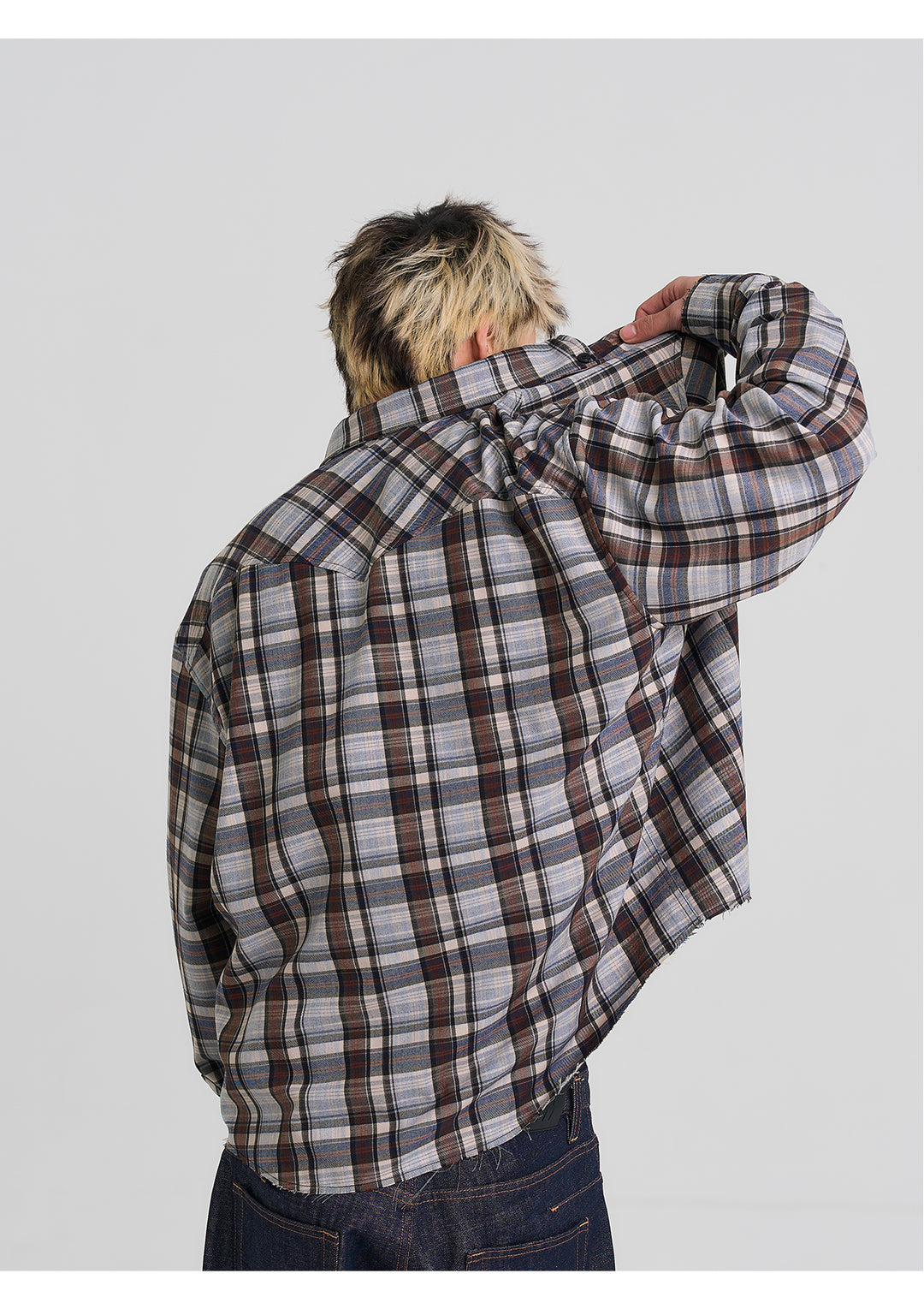 EVILKNIGHT(EK) Plaid Long Sleeve Western Shirt | Face 3 Face