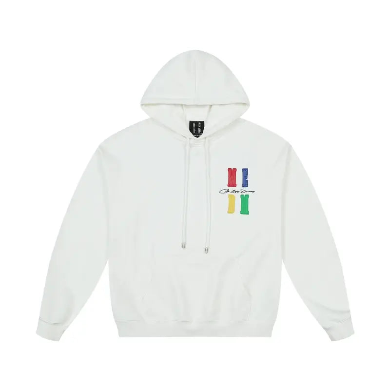 MEDM Rainbow Embossed Logo Hoodie | Face 3 Face