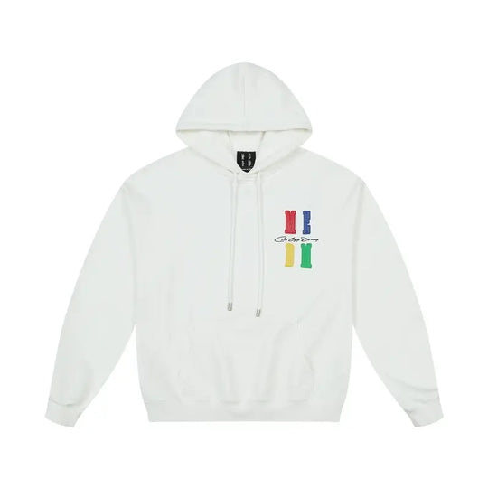 MEDM Rainbow Embossed Logo Hoodie | Face 3 Face