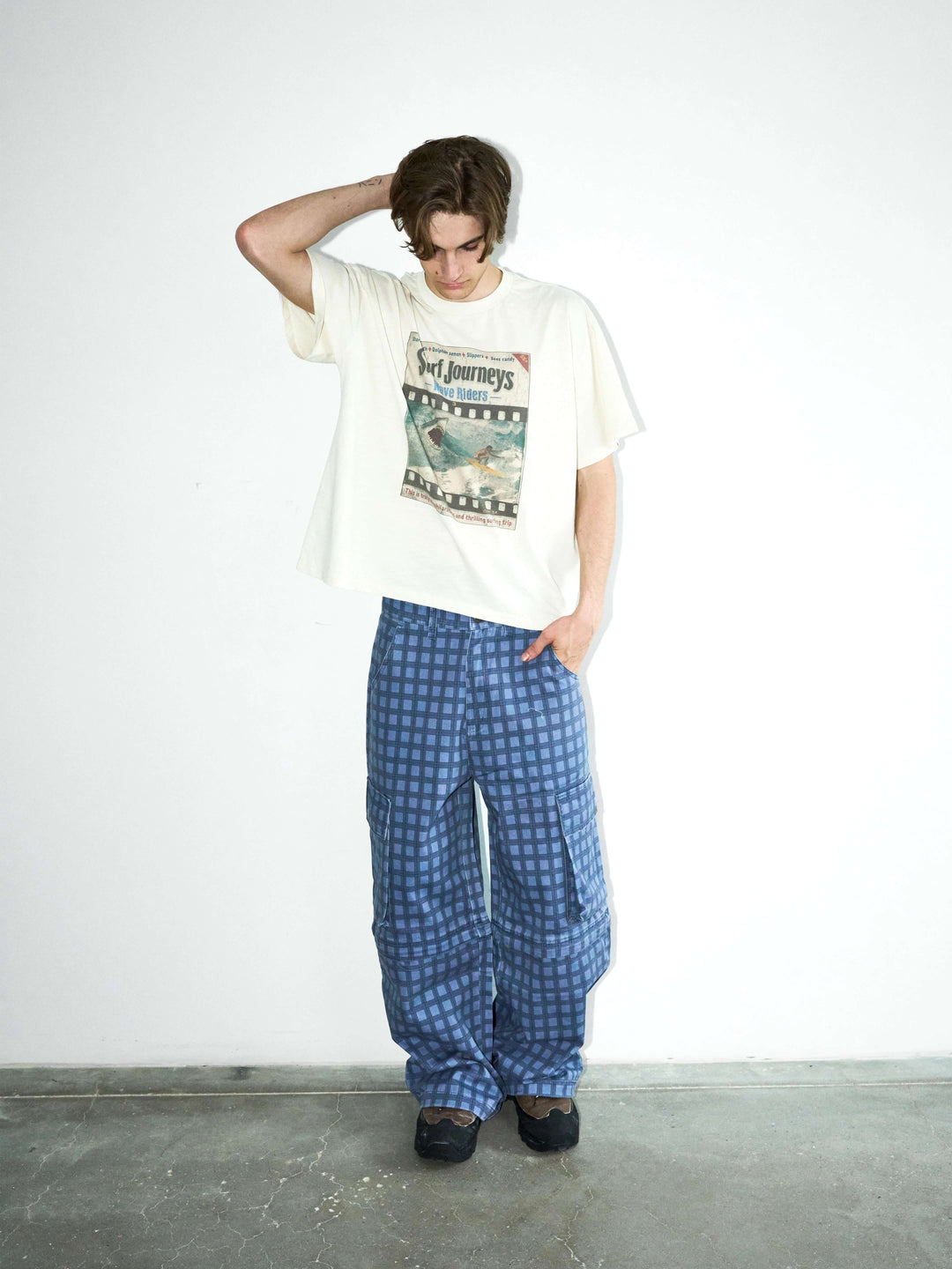 LIBERAFIT Vintage Washed Surfing Print Short Sleeve Tee | Face 3 Face