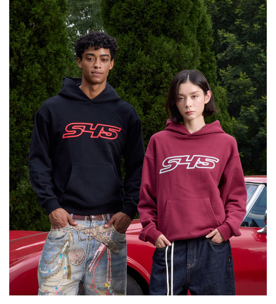 S45 Puff Logo Print Hoodie | Face 3 Face