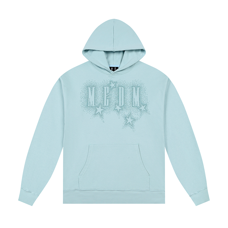 MEDM Rhinestone Star & Logo Hoodie | Face 3 Face