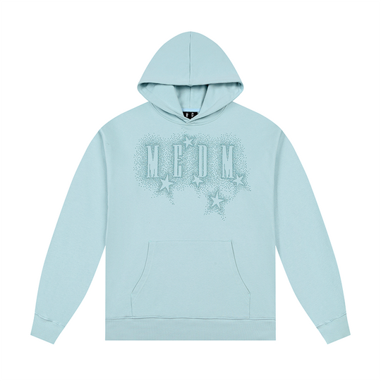 MEDM Rhinestone Star & Logo Hoodie | Face 3 Face