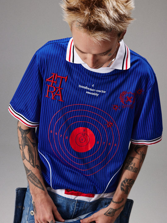 4tra "Rebel Pirate" Bullseye Soccer Jersey Tee | Face 3 Face
