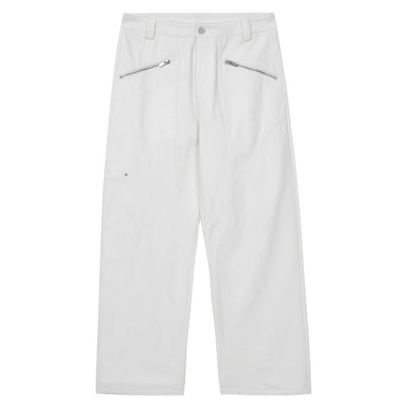 MEDM Structured Zip Pocket Work Pants | Face 3 Face