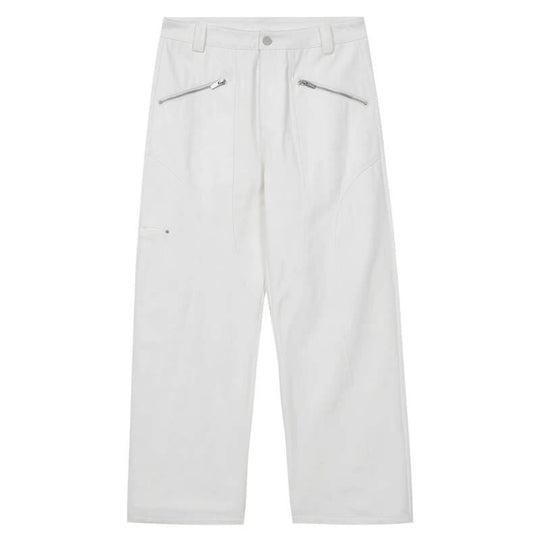 MEDM Structured Zip Pocket Work Pants | Face 3 Face
