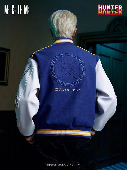 MEDM × HUNTER×HUNTER Kurapika PU Leather Varsity Jacket