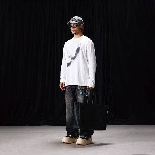 Labt Distressed Raglan Long Sleeve Tee | Face 3 Face